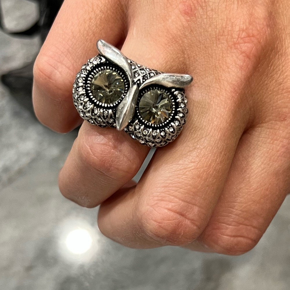 Owl Fossil Ring